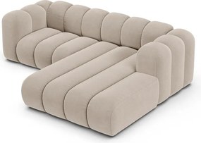 Бежов ъглов диван (десен ъгъл) Lupine – Micadoni Home
