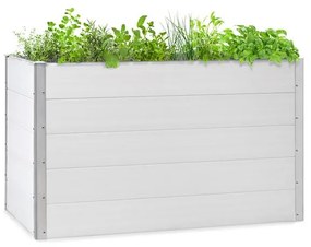 Blumfeldt Nova Grow, градинска леха, 150 x 91 x 100 см, WPC, дървен дизайн, бял