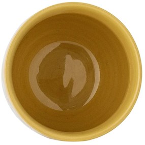 Жълта/кремава глинена детска чаша 150 ml Celebrate – Bloomingville Mini