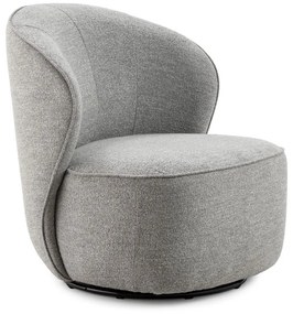 Светлосиво въртящо се кресло Edna – MOME