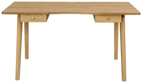 Работна маса от декор от дъб 70x140 cm Nice – Woodman