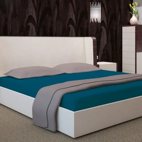 Петролен чаршаф с ластик - памучен сатен Šírka: 200 cm | Dĺžka: 220 cm