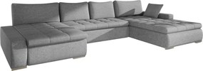 Ъглов диван Caro-Сива светлина