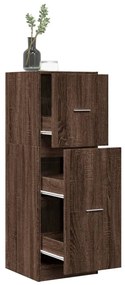 855202 vidaXL Шкаф органайзер, кафяв дъб, 40x41x118 см, инженерно дърво