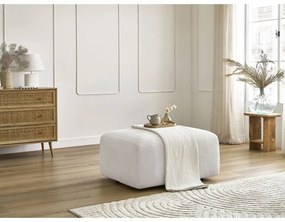 Бяла табуретка от букле Tina – Bobochic Paris