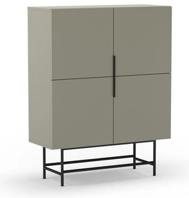 Зелено-сиво шкафче 100x128 cm Eldia – Marckeric