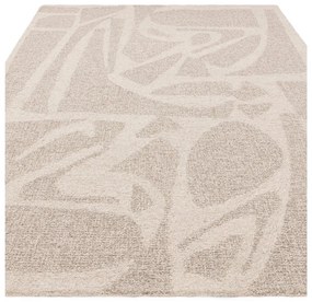 Кремав ръчно изработен вълнен килим 200x290 cm Loxley – Asiatic Carpets