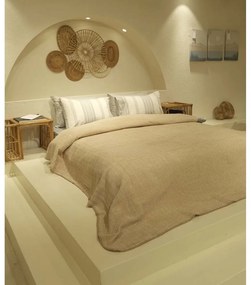 Охра, жълто и бяло покривало за двойно легло 200x220 cm Twin - Oyo Concept