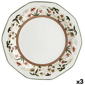 Поднос за сервиране Queen´s By Churchill Assam Кръгъл Керамика Бял Portselannõud (32,5 cm) (3 броя)
