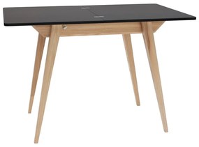 Сгъваема маса за хранене с черен плот 65x90 cm Envelope - Ragaba