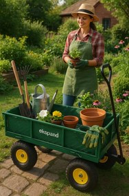 Градинска количка 3в1 с товароносимост до 200 кг