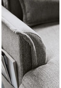 Сив разтегателен ъглов диван (десен ъгъл/"U" форма) Charming Charlie – Miuform