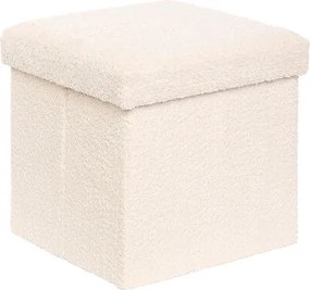 Сгъваем пуф със съхранение atmosphera Soana, 38 cm - Слонова кост
