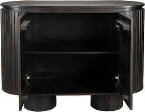 Тъмнокафяво шкафче от масивно манго 110x80x40 cm Kenji – Dutchbone