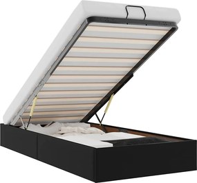 3310784 vidaXL Османска рамка за легло без матрак, 100x200 см, изкуствена кожа