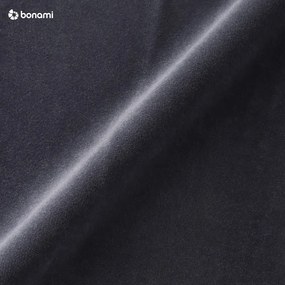 Отоман от сиво кадифе , 100 x 80 cm Vienna - Cosmopolitan Design