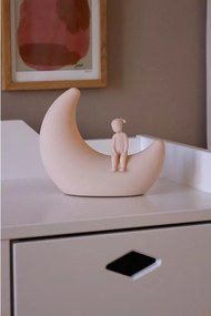 Светлорозова детска нощна лампа Moon Shell – Cam Cam Copenhagen