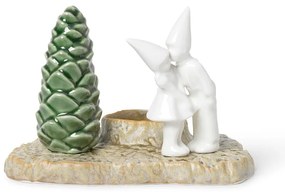 Коледен свещник от керамика Коледна целувка, дължина 17 см Christmas Tales - Kähler Design