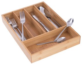 Разпределител за прибори Kinghoff KH 1222, Бамбук, 5 отделения