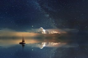 Картина на платно – Лодка в морето