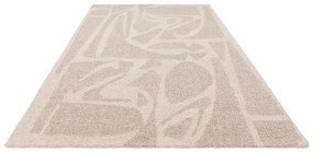 Кремав ръчно изработен вълнен килим 200x290 cm Loxley – Asiatic Carpets