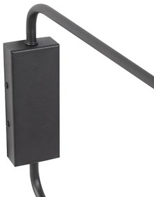 Интелигентна стенна лампа черна 2-светлина регулируема с Wi-Fi A60 - Lune