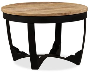 244673 vidaXL Маса за кафе от грубо мангово дърво масив, 60x40 cм
