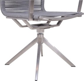 Сив метален градински стол Rubiera – Garden Pleasure