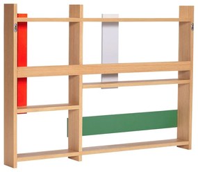 На няколко нива стенен рафт от декор от дъб в естествен цвят 110 cm Arki – Hübsch