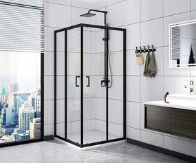 Душ кабина Rea Vito Black Mat 80x80