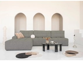 Светлокафяв разтегателен модулен ъглов диван с място за съхранение (ляв ъгъл) Lulu – Miuform