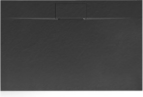 Корито за душ кабина Rea Bazalt long Black 90x120