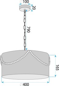 Лампа APP1741-1CP 40 cm