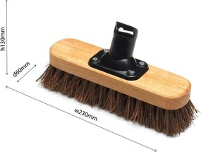 Глава на метла с найлонови влакна Лакирана, 23 cm - Addis