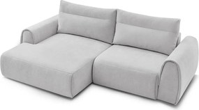 Светлосив ъглов диван Aden – Bobochic Paris