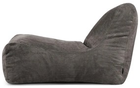 Пуф от рипсено кадифе в цвят горчица Lounge – SLOWDOWN