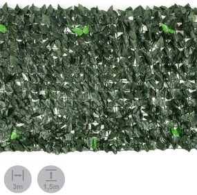 Blumfeldt FENCY DARK LEAF осигуряваща уединение защитна преграда срещу вятъра 300 X 150 CM тъмно зелен микс