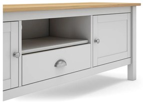 ТВ масичка от бял/естествен бор 158x53 cm Misti - Marckeric