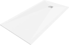 Mexen Stone+ композитен правоъгълен поддушов праг 200 x 90 см, бял - 44109020