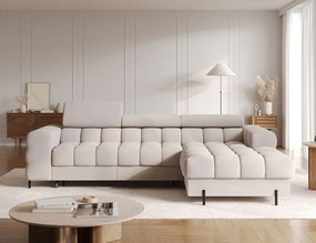 Ъглов диван Freyia-Бежов-Десен