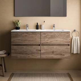 Стенен шкаф за мивка от декор от орех в естествен цвят 120x55 cm Eurovit+ – Ideal Standard