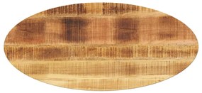 370818 vidaXL Плот за маса, 80x40x2,5 см, овален, масивно дърво манго