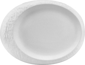 Horecano - Порцеланова чиния за презентация Гнездо 33x26xh3,4см METEOR WHITE-(HC-561126)