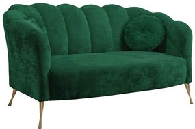 Диван Adria двуместен-Зелено - златисто