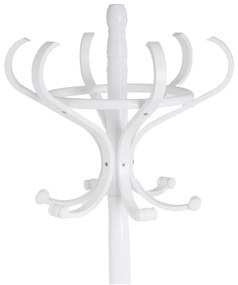 Бяла стойка за връхни дрехи от масивна топола Thonet – Casa Selección