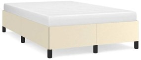3269647 vidaXL Рамка за легло без матрак, кремава, 120x190 см, изкуствена кожа