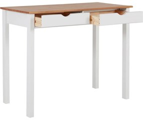 Работна маса от бял и кафяв бор, дължина 100 cm Gava - Støraa