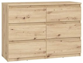 Комод с чекмеджета MAO, дъб artisan