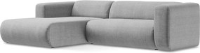 Светлосив ъглов диван (ляв ъгъл) Ekahi – Makamii