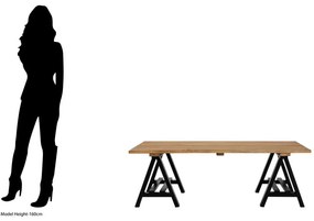 Масичка за кафе с плот от борова дървесина в естествен цвят 80x140 cm Hampstead - Premier Housewares